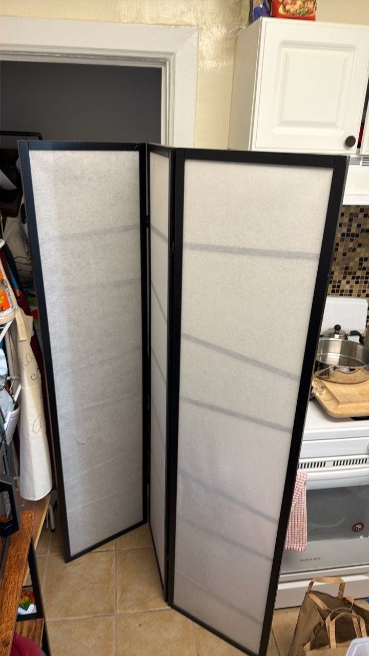 3-Panel Room Divider Privacy Screen - photo 2