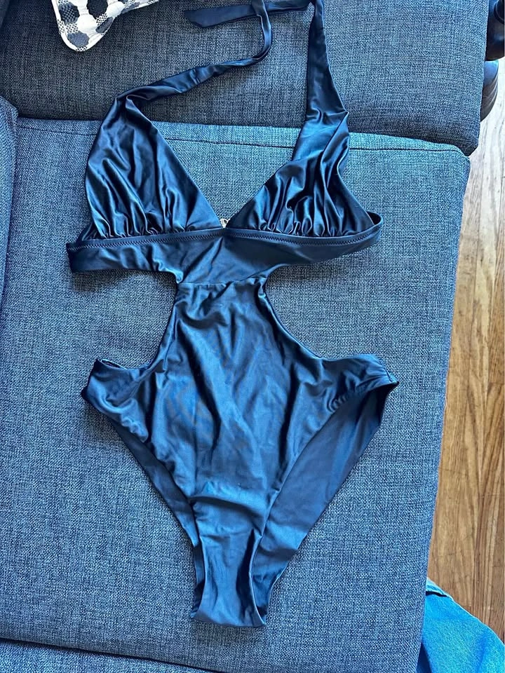One piece blank bathing suit size s