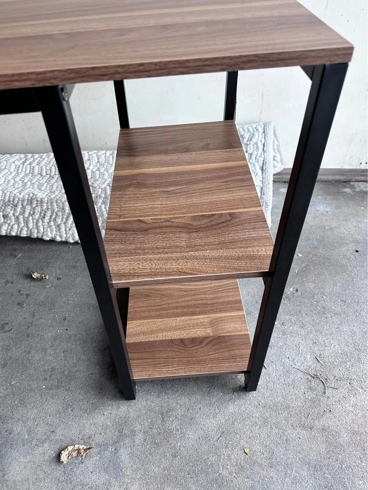 Large 6ft Modern Computer Desk with Shelves – Sturdy & Good Cond - photo 5