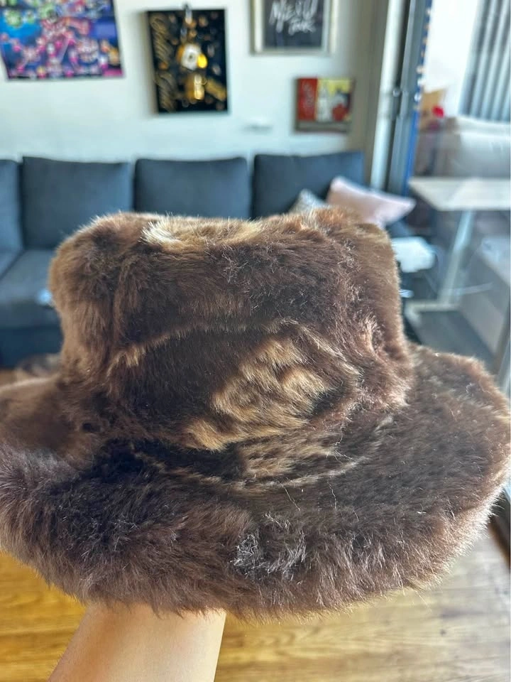 Boiler Room Faux Fur Bucket Hat