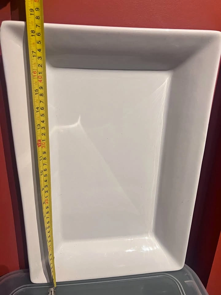 Large White Porcelain Serving Platter