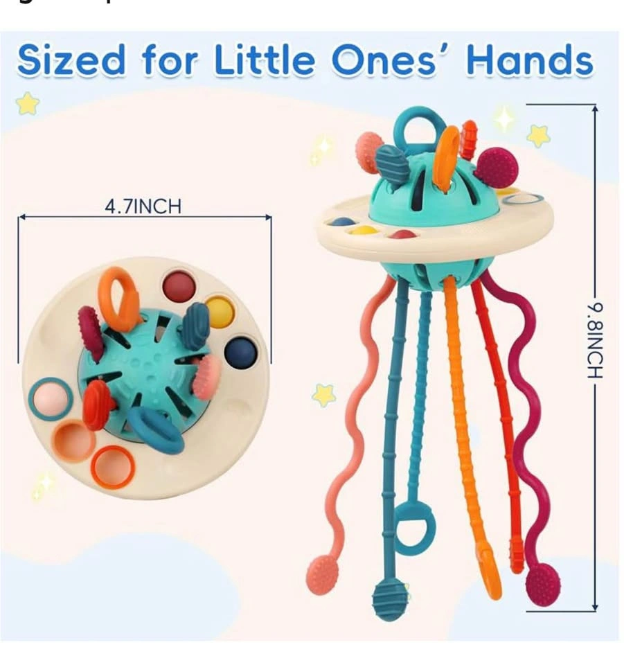 BULK DEAL: 50 New Montessori Pull String Sensory UFO Toys - photo 5