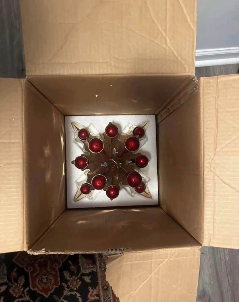 Vintage Pottery Barn Silver Christmas Tree Candelabra Holder - photo 2