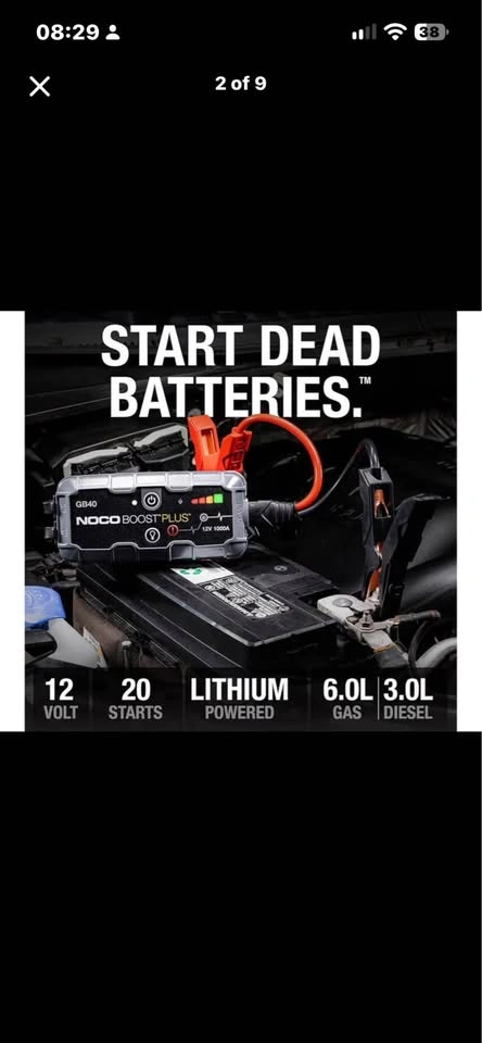NOCO Boost Plus GB40 1000A Jump Starter - photo 2
