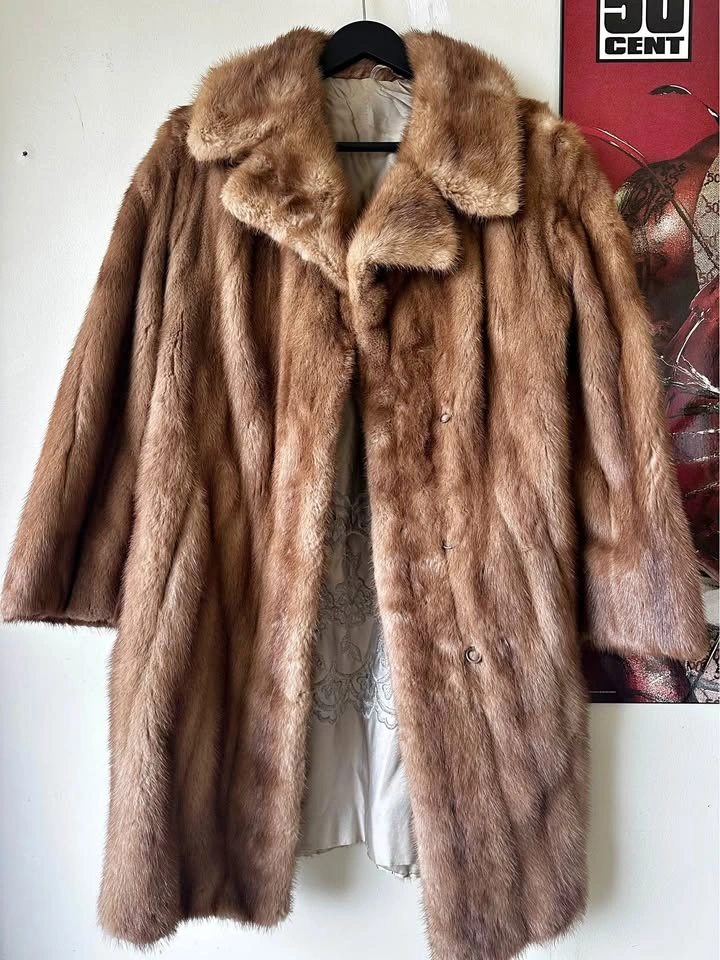 Vintage Brown Mink Fur Coat
