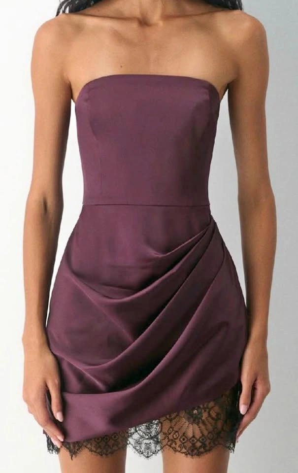 Aritzia Showtime Satin Mini Dress - Size 4
