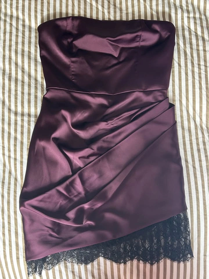 Aritzia Showtime Satin Mini Dress - Size 4 - photo 3