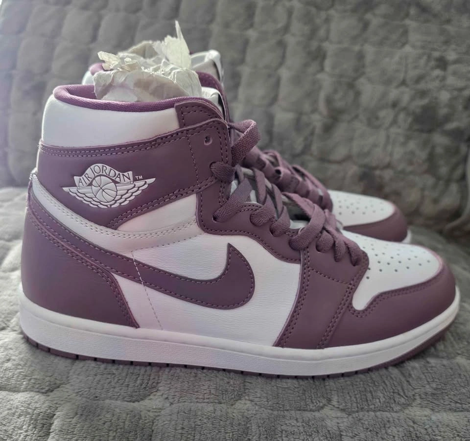 New Nike Air Jordan 1 Retro High OG Mauve Size 9.5 Men - photo 3