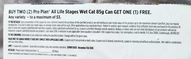 Free Purina Pro Plan Cat Food Coupon Buy 2 Get 1 Free - photo 2