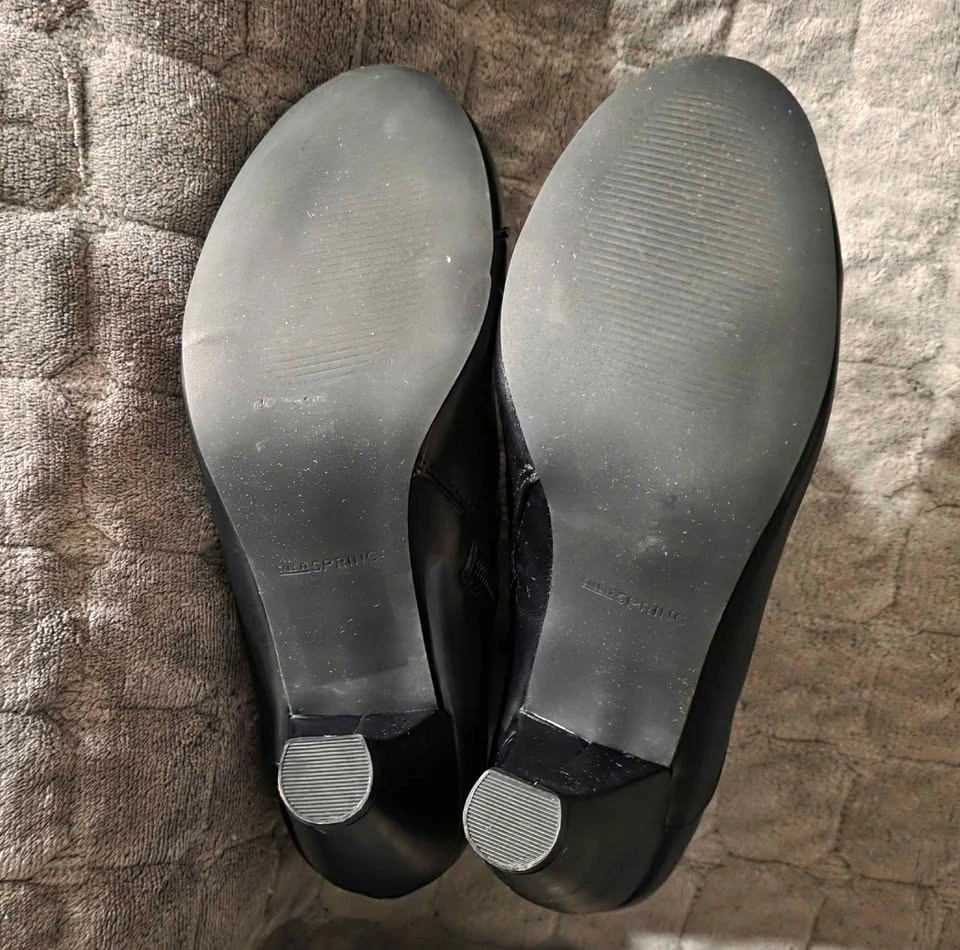 Call It Spring Black Button Ankle Boots Size 10 - photo 3