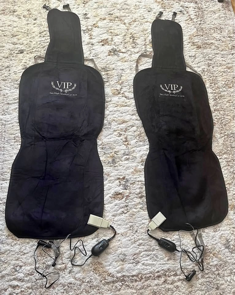 Pair of VIP Heated Car Seat Covers – 12V – High/Low Heat