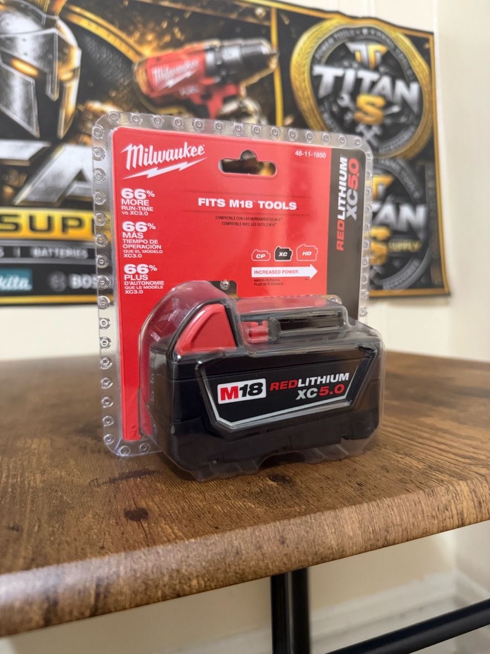 Milwaukee M18 18V 5.0Ah REDLITHIUM XC Battery - photo 2
