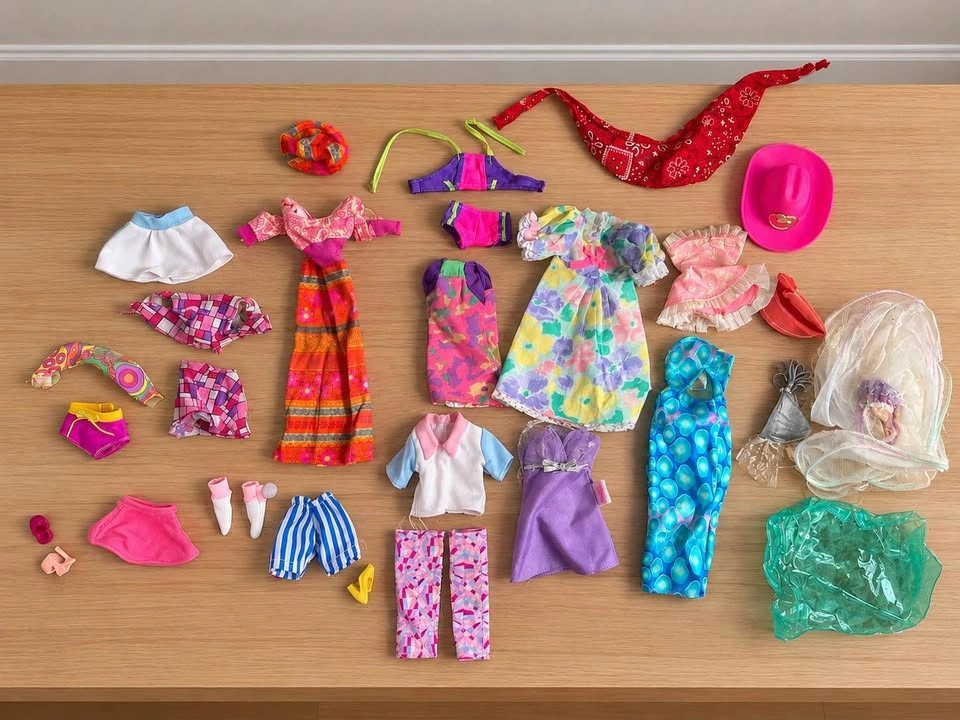Large Mattel Barbie Collection – 10 Dolls, Furniture, Clothes - photo 3