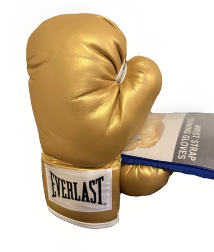 GOLD Everlast Boxing Gloves RARE Colour 12 oz + Cleto Reyes Trun