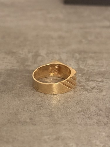 Gold 14K Natural Diamond Stone Custom Ring Size 8-9 - photo 4