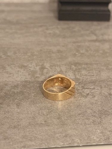 Gold 14K Natural Diamond Stone Custom Ring Size 8-9 - photo 5