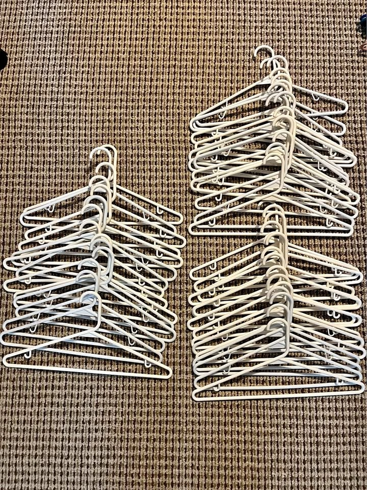 60 Plastic Clothes Hangers + Multi-Tier Pants Hanger – Closet Lo