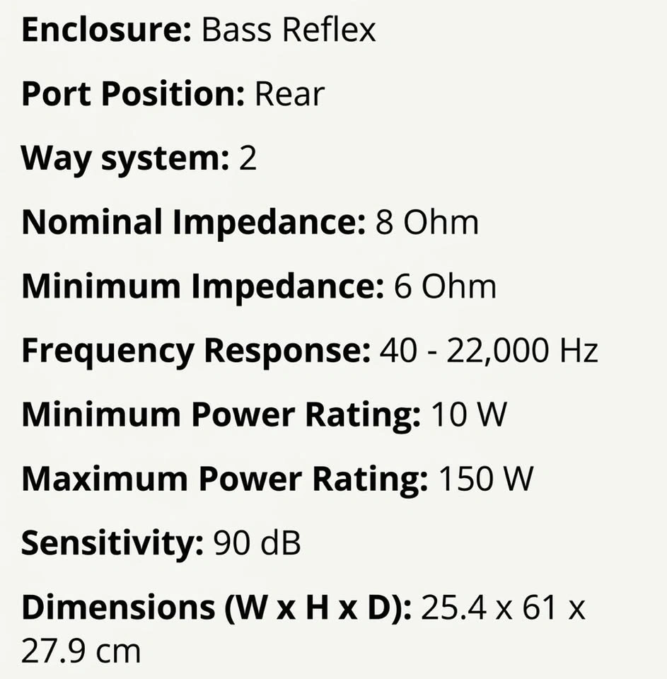 Camber Laser 7 Vintage Hi-Fi 1990’s Speakers - photo 4