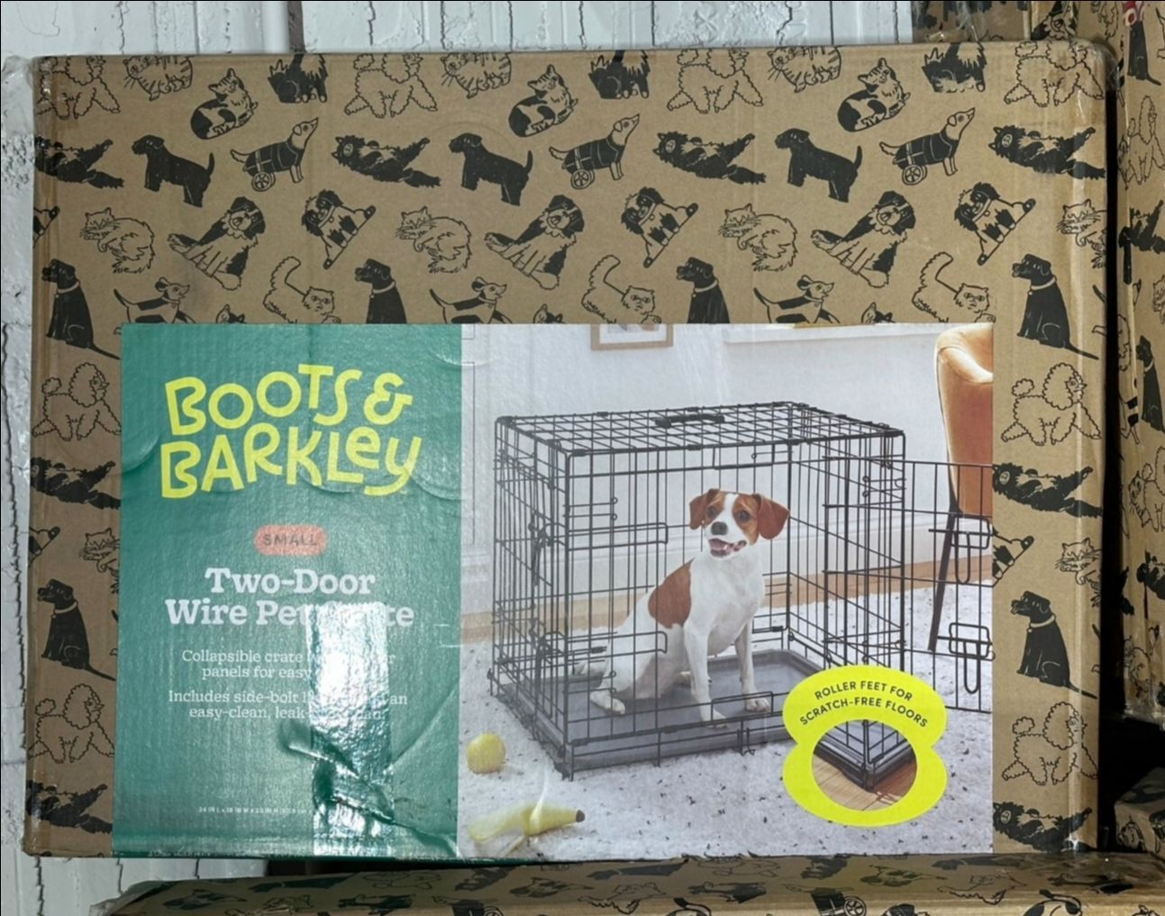Boots & Barkley Small Two-Door Wire Pet Crate