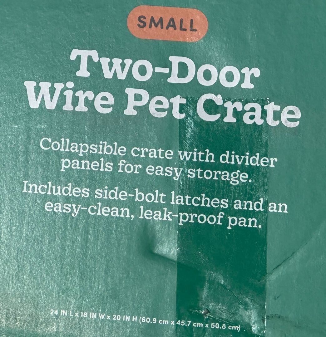 Boots & Barkley Small Two-Door Wire Pet Crate - photo 3