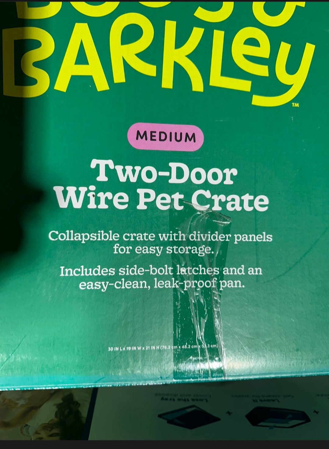 Boots & Barkley medium Two-Door Wire Pet Crate - photo 2