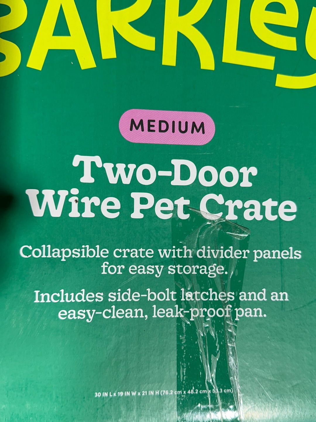 Boots & Barkley medium Two-Door Wire Pet Crate - photo 3