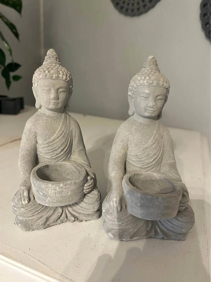 Buddha Tealight Candle Holders - Set of 2