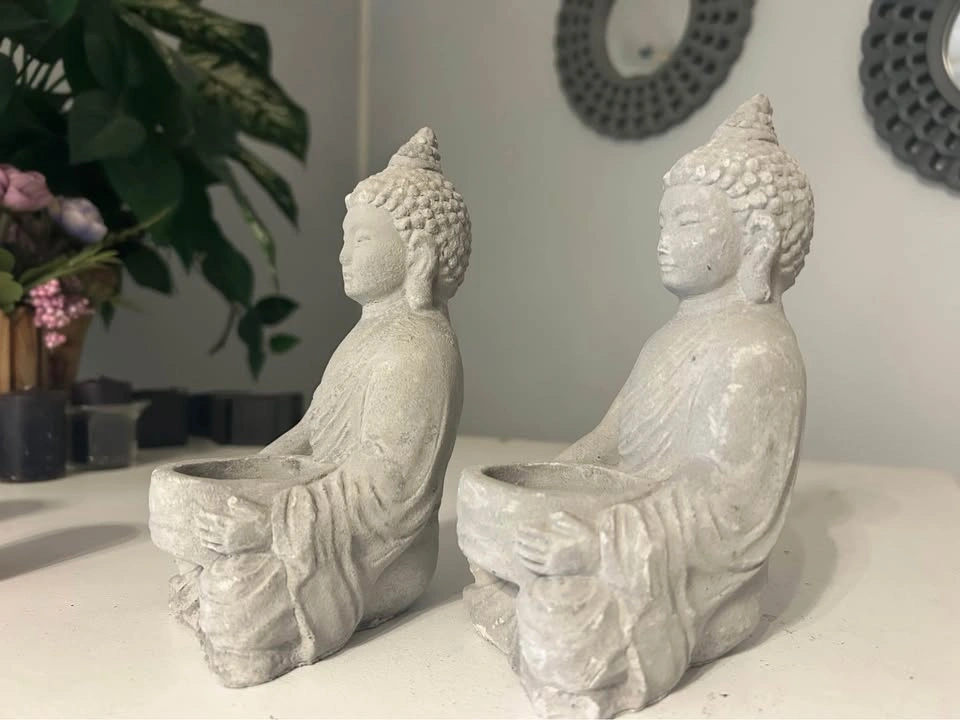 Buddha Tealight Candle Holders - Set of 2 - photo 3
