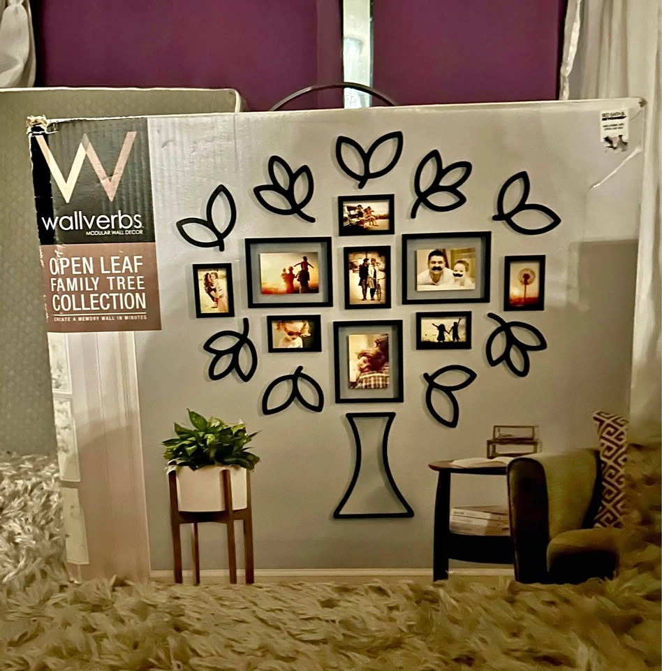 BNIB Wallverbs Open Leaf Family Tree Collection