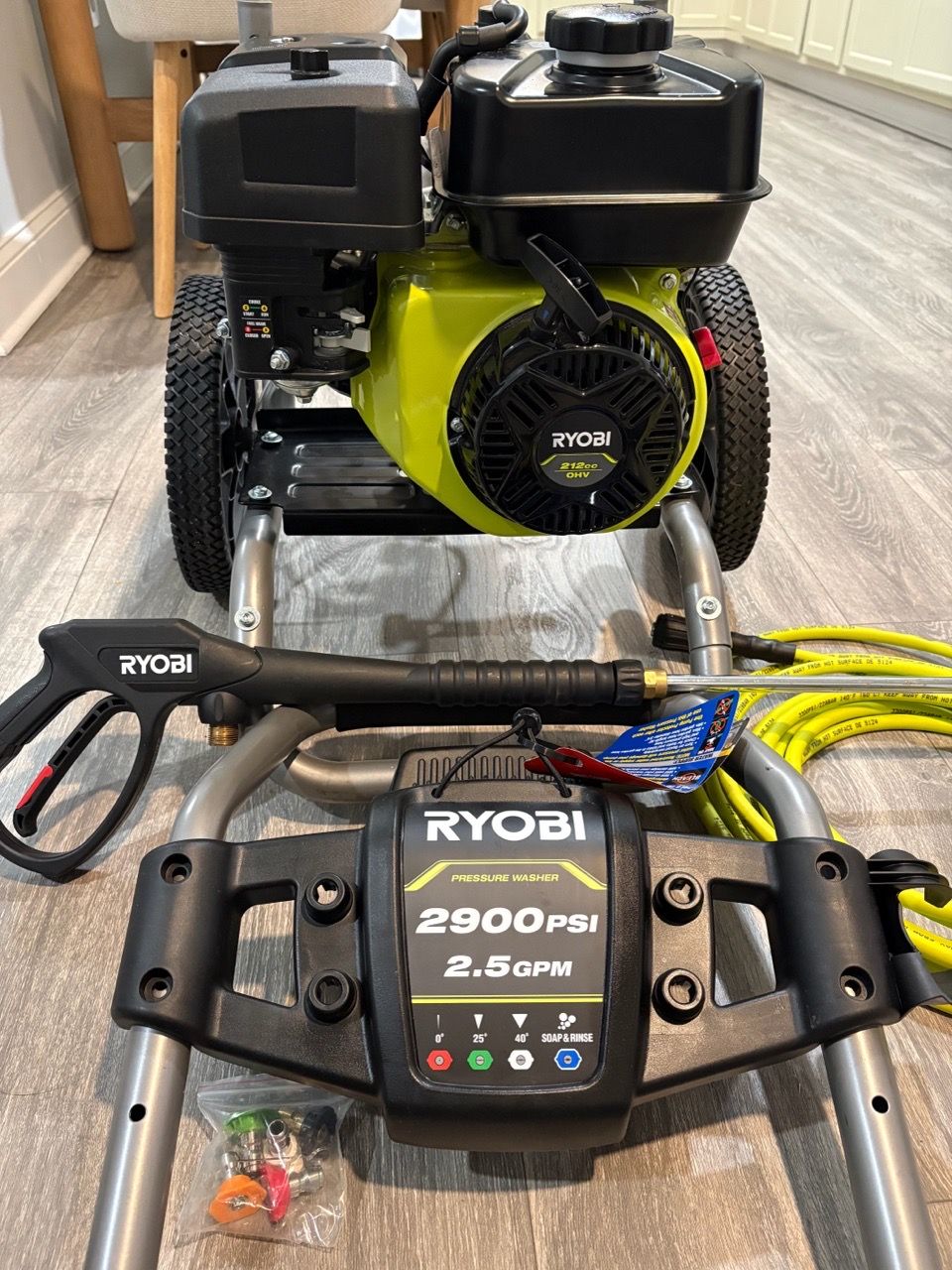 Ryobi 212cc OHV Gas Pressure Washer - photo 5