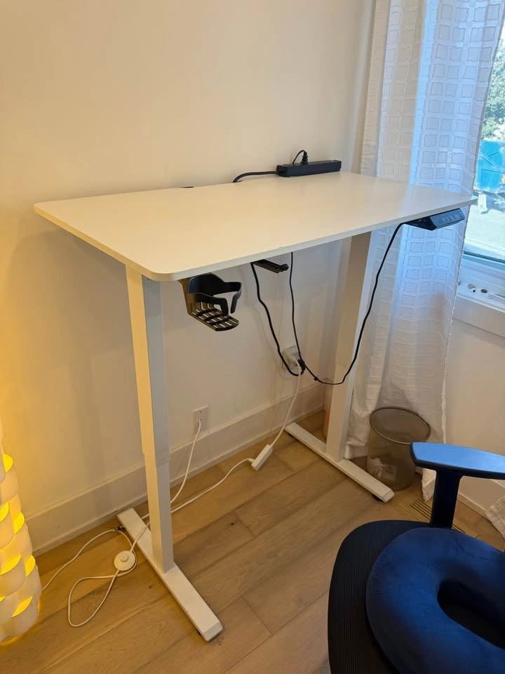 White Electric Standing Desk - photo 2