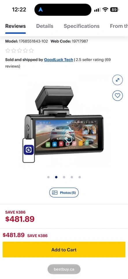 AZDOME Dash Cam