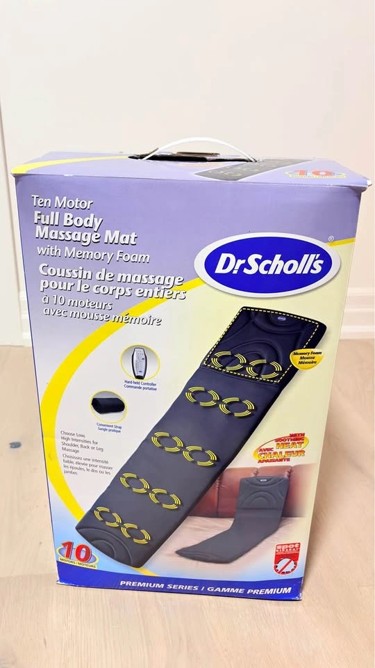Dr. Scholl's Ten Motor Full Body Massage Mat with Memory Foam