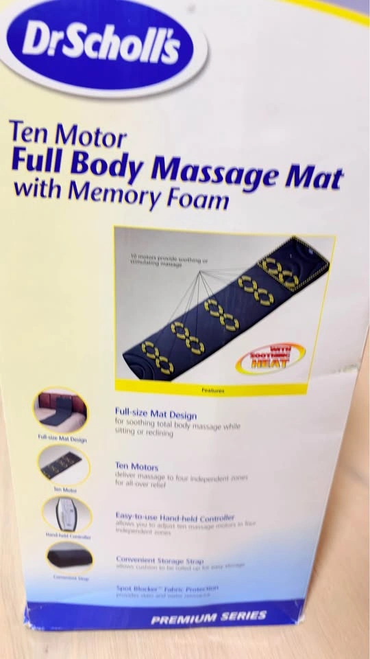 Dr. Scholl's Ten Motor Full Body Massage Mat with Memory Foam - photo 2