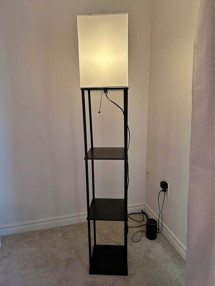 Lamp & Storage Stand/Shelves