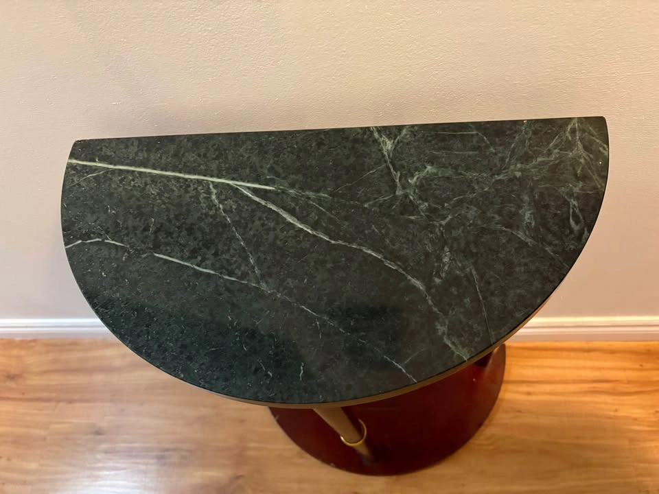 Vintage Bombay Company Neoclassical Marble-Top Console Table - photo 2