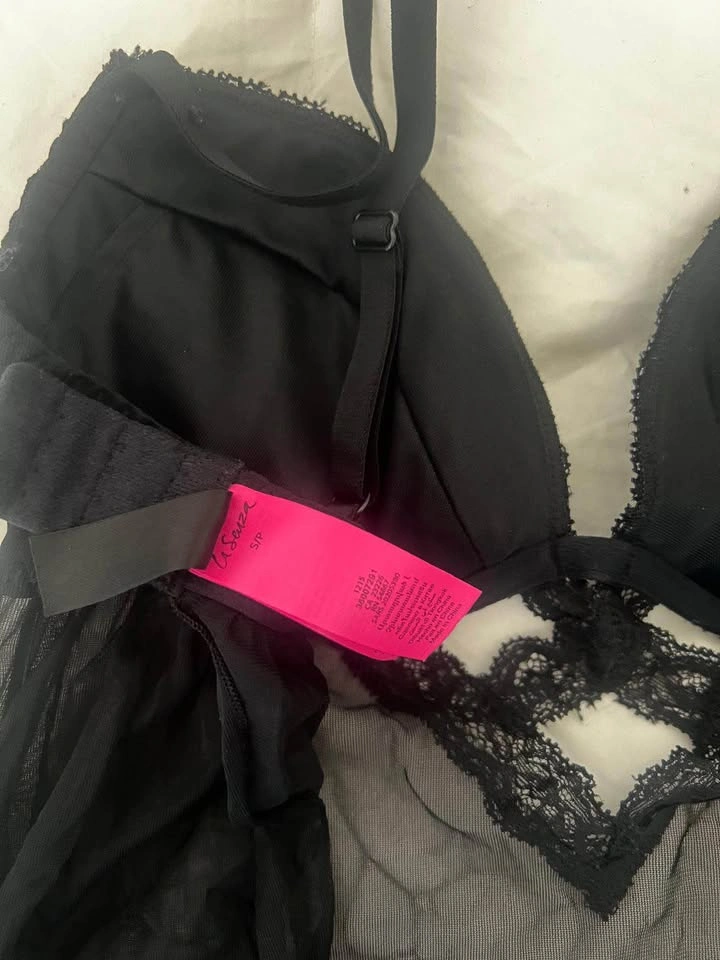 La Senza Black Lace Babydoll Lingerie - photo 2