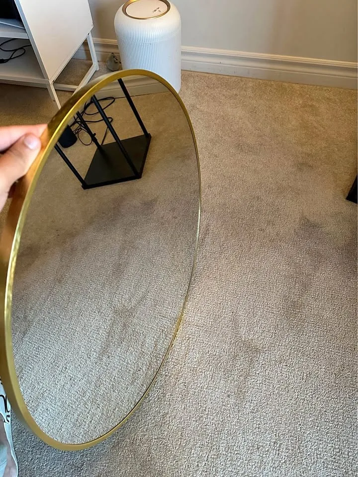 Round mirror- gold circle wall mirror thumbnail