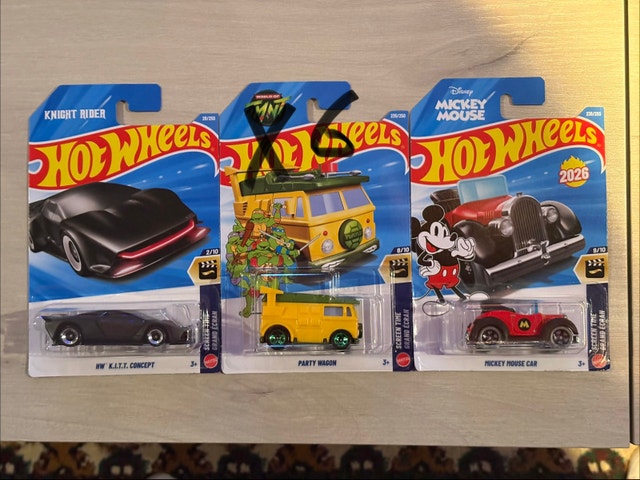 Hot Wheels HW K.I.T.T. Concept and Mickey Mouse Car