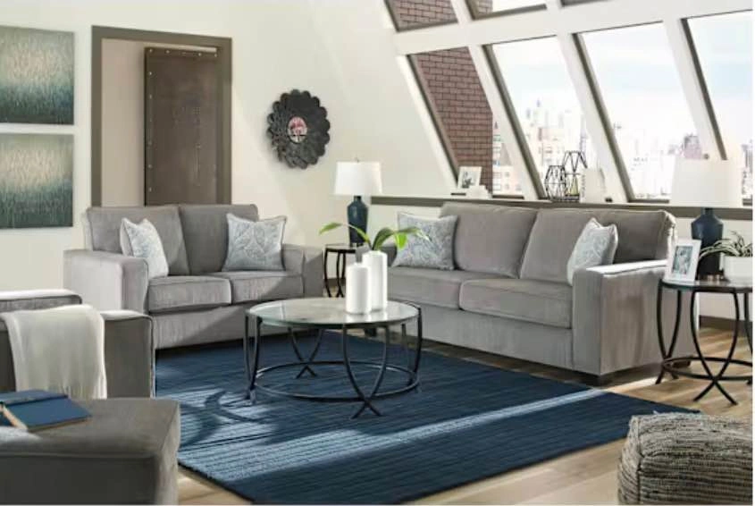 Great Condition Sofa & Loveseat Set – Grey - photo 3