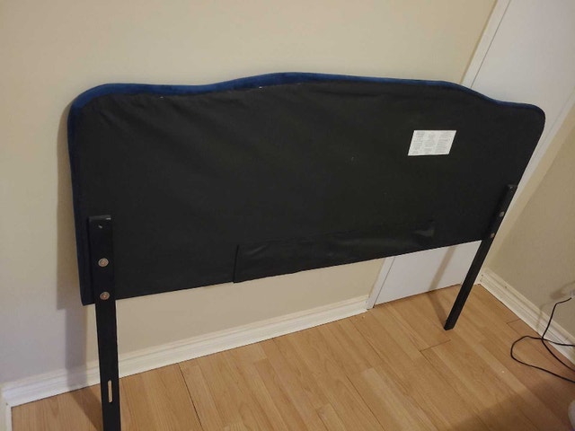 Blue Velvet Headboard Queen Size - photo 4