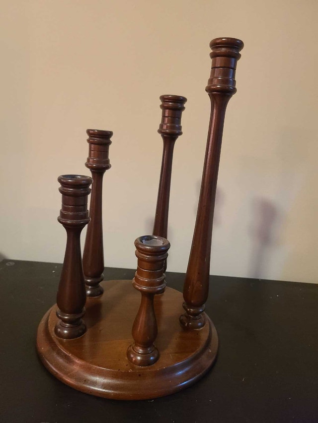 Wooden Multi-Level Candelabra - photo 3