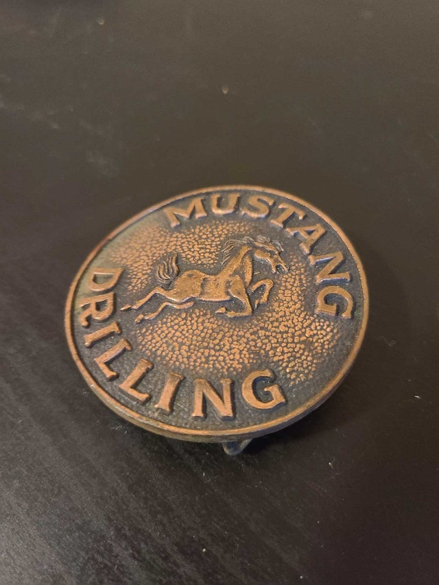 Mustang Drilling Belt Buckle