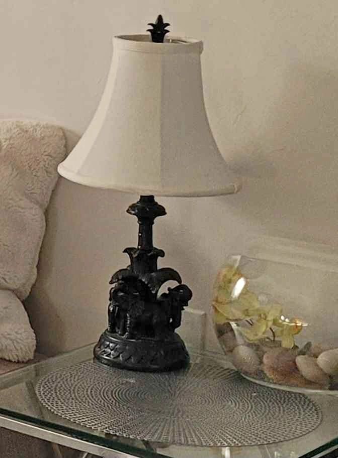 Pair of White Bell Lampshades LIKE NEW