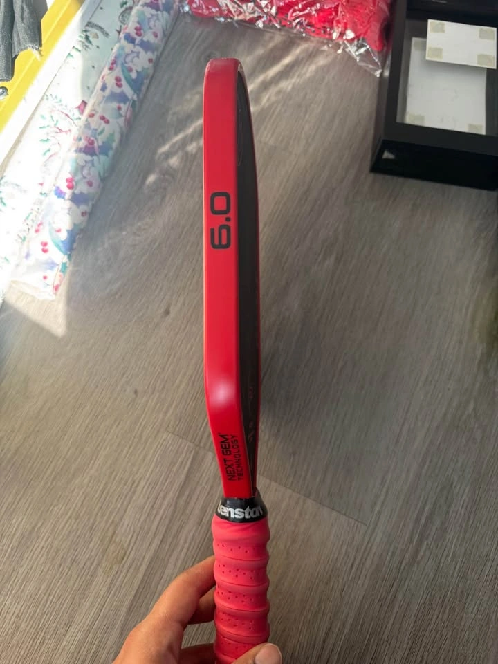 Six Zero Ruby Pro 14mm Pickleball Paddle | Like New | Cover Incl - photo 2
