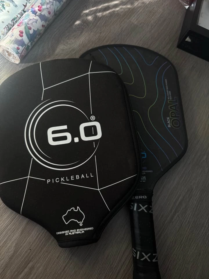Six Zero Black Opal 14mm Pickleball Paddle | Original Cover - photo 2