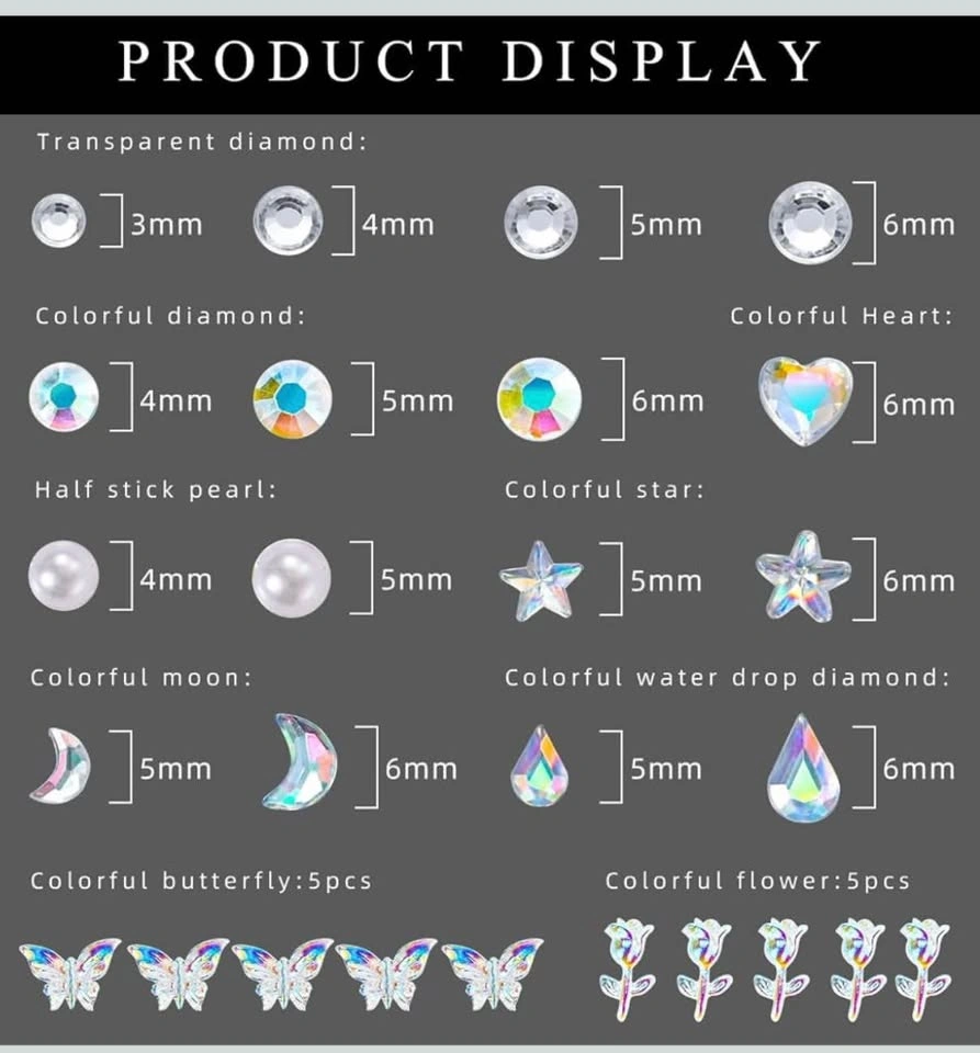 Aaiffey Face Gems Self-Adhesive Rhinestones - photo 4