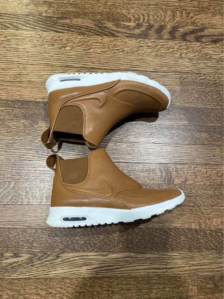 Nike Air Max Thea Mid Brown Leather Ankle Boots - Women’s Size 7 - photo 3