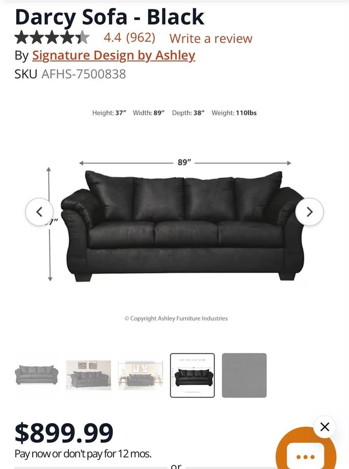 Ashley Furniture Darcy Sofa and Loveseat Set - photo 3