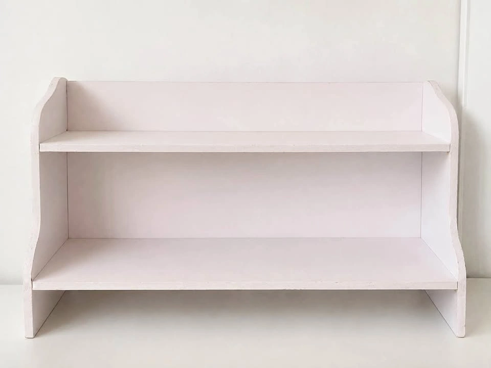 White Wooden Tabletop Shelf
